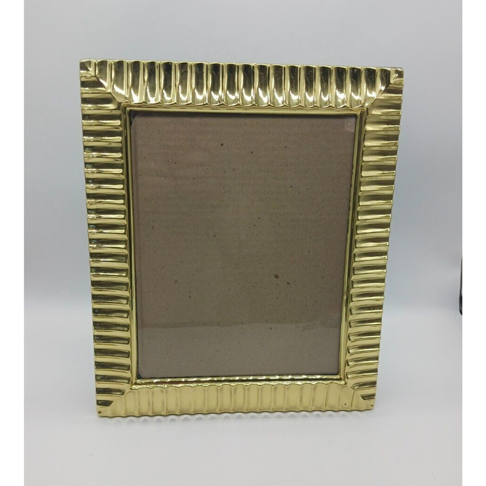 Brass Madison Collection 8x10 Photo Picture Frame Free Standing or Wall Hanging